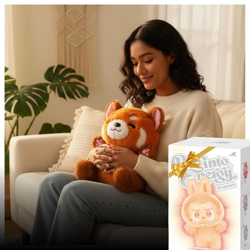 Fusked Flufies Breathing Teddy Soft Toys - 25 cm Sensory and Musical Toys for Kids - Image 1